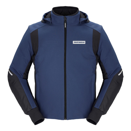 Bluza motocyklowa SPIDI HOODIE ARMOR H2OUT BLACK/BLUE granatowy czarny