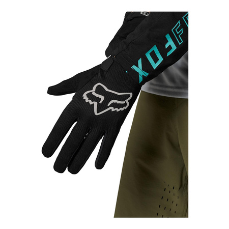 Rękawiczki rowerowe damskie FOX LADY RANGER BLACK czarny szary