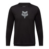 Koszulka rowerowa dziecięca FOX JUNIOR RANGER Z DŁUGIM RĘKAWEM HEAD BLACK czarny