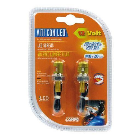 Śruby podświetlające LAMPA LED GOLD