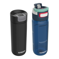 Zestaw Kubek termiczny Kambukka OLYMPUS Darkness 500ml i butelka na wodę Elton 750 ml - Midnight Blue