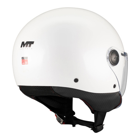 Kask otwarty MT STREET S PURE WHITE GLOSS biały