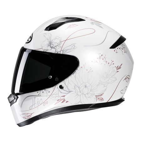 Kask integralny HJC C10 EPIK WHITE biały złoty srebrny