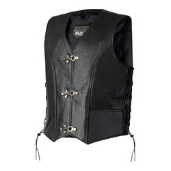 Kamizelka skórzana męska OZONE RINO BLACK czarny