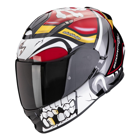 Kask integralny SCORPION EXO-491 PIRATE RED czerwony biały