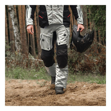 Spodnie tekstylne REBELHORN RANGE GREY/BLACK/RED szary czarny czerwony