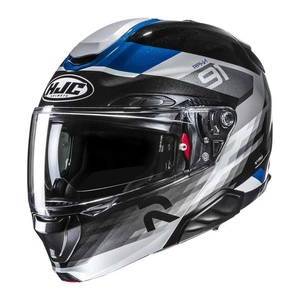 Kask szczękowy HJC RPHA 91 MADAL BLACK/BLUE czarny niebieski