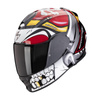 Kask integralny SCORPION EXO 491 PIRATE RED czerwony biały