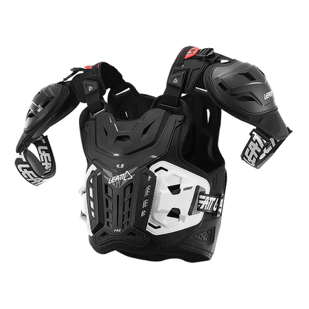 Buzer LEATT CHEST PROTECTOR 4.5 PRO BLACK czarny biały
