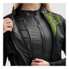 Kurtka tekstylna damska REBELHORN JAX LADY BLACK/FLUO YELLOW czarny żółty fluo