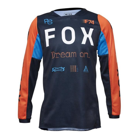 Bluza cross dziecięca FOX JUNIOR 180 RACE SPEC MIDNIGHT granatowy pomarańczowy