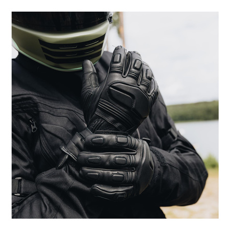 Rękawice szosowo-turystyczne OZONE TOURING II BLACK czarny