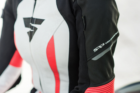 Kombinezon jednoczęściowy damski SHIMA MIURA RS WHITE/FLUO czarny biały czerwony fluo