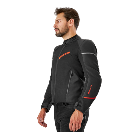 Kurtka tekstylna SHIMA X-MESH 2.0 RED czarny czerwony