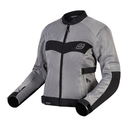 Kurtka tekstylna damska OZONE DART LADY SILVER/BLACK srebrny czarny