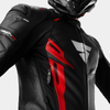 Kurtka skórzana SHIMA MISSION ST G2 BLACK/RED czarny czerwony