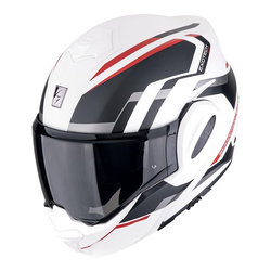 Kask szczękowy SCORPION EXO-TECH EVO FURIO WHITE/BLACK/RED biały czarny czerwony