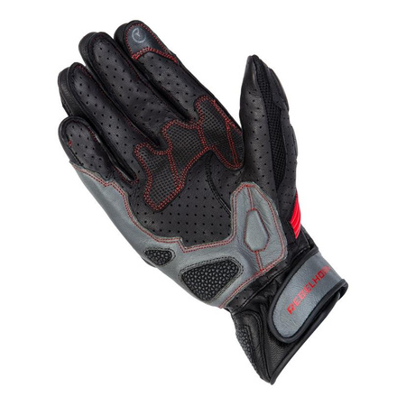 Rękawice sportowe REBELHORN FLUX II BLACK/GREY/FLO RED czarny szary czerwony fluo