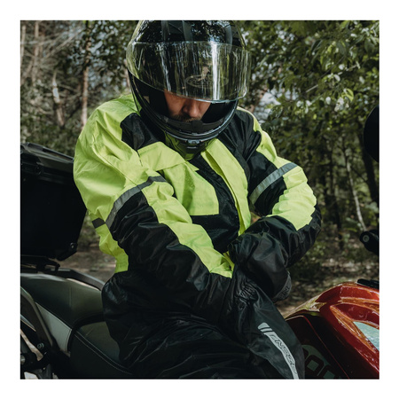 Kombinezon przeciwdeszczowy OZONE OZ-141 BLACK/FLO YELLOW żółty fluo czarny