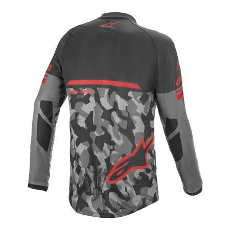 Bluza cross ALPINESTARS VENTURE R GREY CAMO/FLUO RED szary czerwony fluo