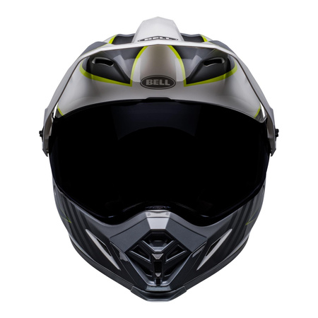 Kask integralny BELL MX-9 ADVENTURE MIPS DALTON WHITE/HI-VIZ YELLOW biały szary żółty fluo