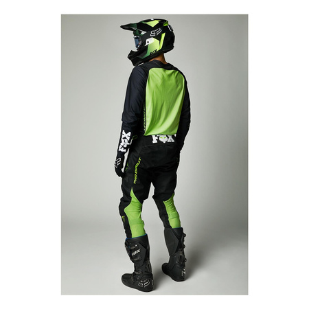 Spodnie cross FOX 360 MONSTER BLACK czarny zielony fluo biały