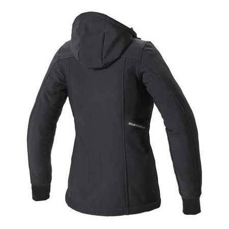 Bluza motocyklowa damska SPIDI HOODIE ARMOR LADY BLACK czarny