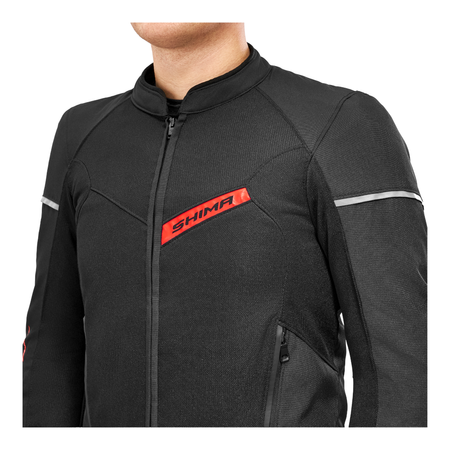 Kurtka tekstylna SHIMA X-MESH 2.0 RED czarny czerwony