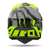 Kask cross AIROH WRAAAP DARKNESS MATT czarny żółty fluo