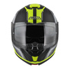 Kask szczękowy NZI COMBI 3 DUO ORBE BLACK ANTRACITE YELLOW MATT szary żółty