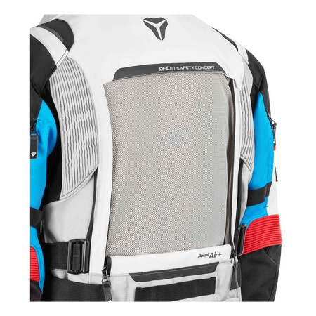 Kurtka tekstylna SECA ARRAKIS III GREY/BLUE/RED szary niebieski czerwony