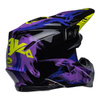 Kask cross BELL MOTO-9S FLEX SLAYCO BLACK/PURPLE czarny fioletowy żółty fluo niebieski