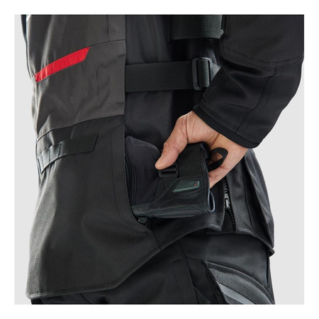 Kurtka tekstylna REBELHORN CUBBY V BLACK/ANTHRACITE/RED czarny grafitowy czerwony