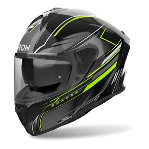 Kask integralny AIROH SPARK 2 SHADOW YELLOW GLOSS żółty fluo szary