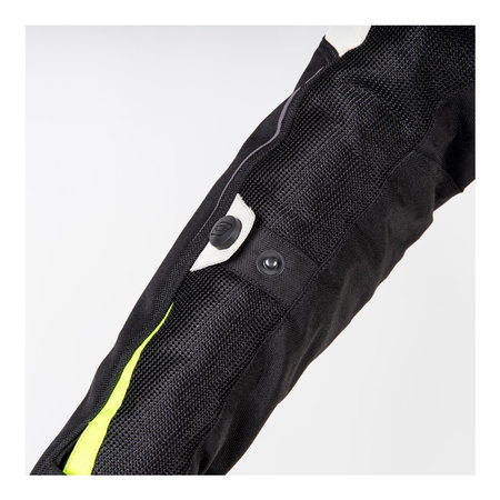 Kurtka tekstylna damska OZONE FLOW LADY BLACK/GREY/FLUO YELLOW czarny szary żółty fluo