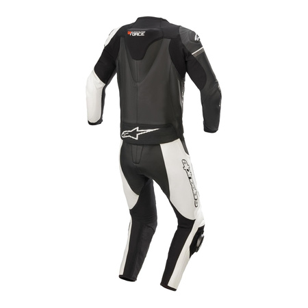 Kombinezon dwuczęściowy ALPINESTARS GP FORCE PHANTOM BLACK/WHITE/METALLIC GREY czarny biały