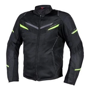 Kurtka tekstylna REBELHORN FLUX BLACK/FLO YELLOW czarny żółty fluo