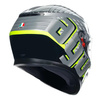 Kask integralny AGV K3 FORTIFY GREY/BLACK/FLUO YELLOW szary żółty fluo czarny