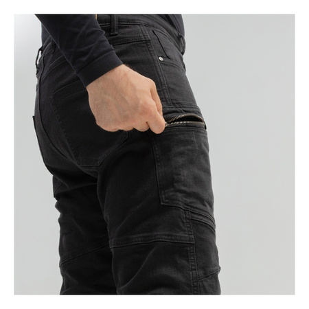Jeansy motocyklowe BROGER BRONX BLACK czarny