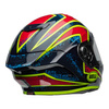 Kask integralny BELL RACESTAR DLX XENON BLUE RETINA czarny czerwony niebieski żółty fluo