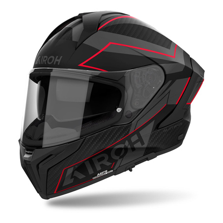 Kask integralny AIROH MATRYX SENTINEL RED MATT czerwony szary czarny