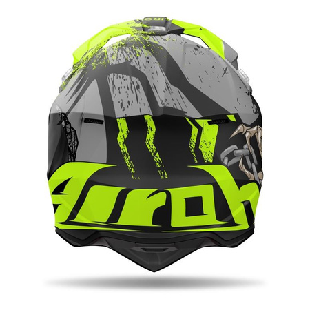 Kask cross AIROH WRAAAP DARKNESS MATT czarny żółty fluo