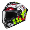 Kask integralny HJC C71 SQUEEZE WHITE/GREEN biały zielony fluo czerwony żółty czarny