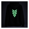 Bluza z motorem REBELRUSH NIGHTGLOW BLUEPRINT czarny