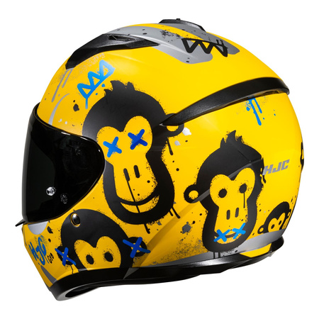 Kask integralny HJC C10 GETI YELLOW/SILVER żółty srebrny czarny niebieski