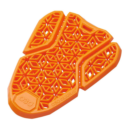 Protektor wymienny bioder HELD D3O DIABLO LEVEL 2 ORANGE pomarańczowy