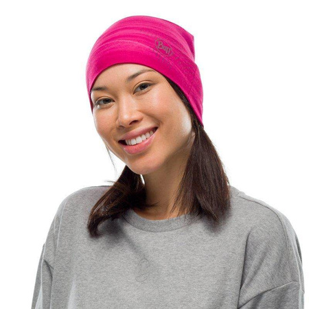 Czapka zimowa BUFF MICROFIBER REVERSIBLE US SPEED PINK
