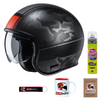 Kask otwarty HJC V30 ALPI BLACK/RED czarny szary czerwony