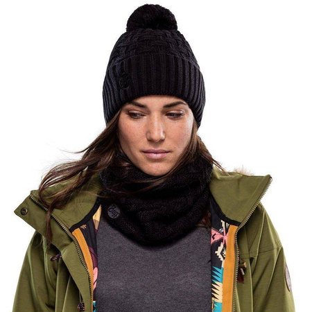 Czapka zimowa BUFF KNITTED & FLEECE BAND HAT AIRON BLACK