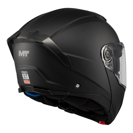 Kask szczękowy MT ATOM 2 SV PURE BLACK MATT czarny mat